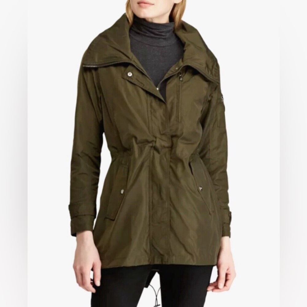 Ralph Lauren hidden hood rain coat